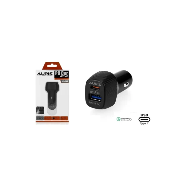 AURİS ARAÇ ŞARJI 45W CR08 AURİS ARAÇ ŞARJI 45W CR08